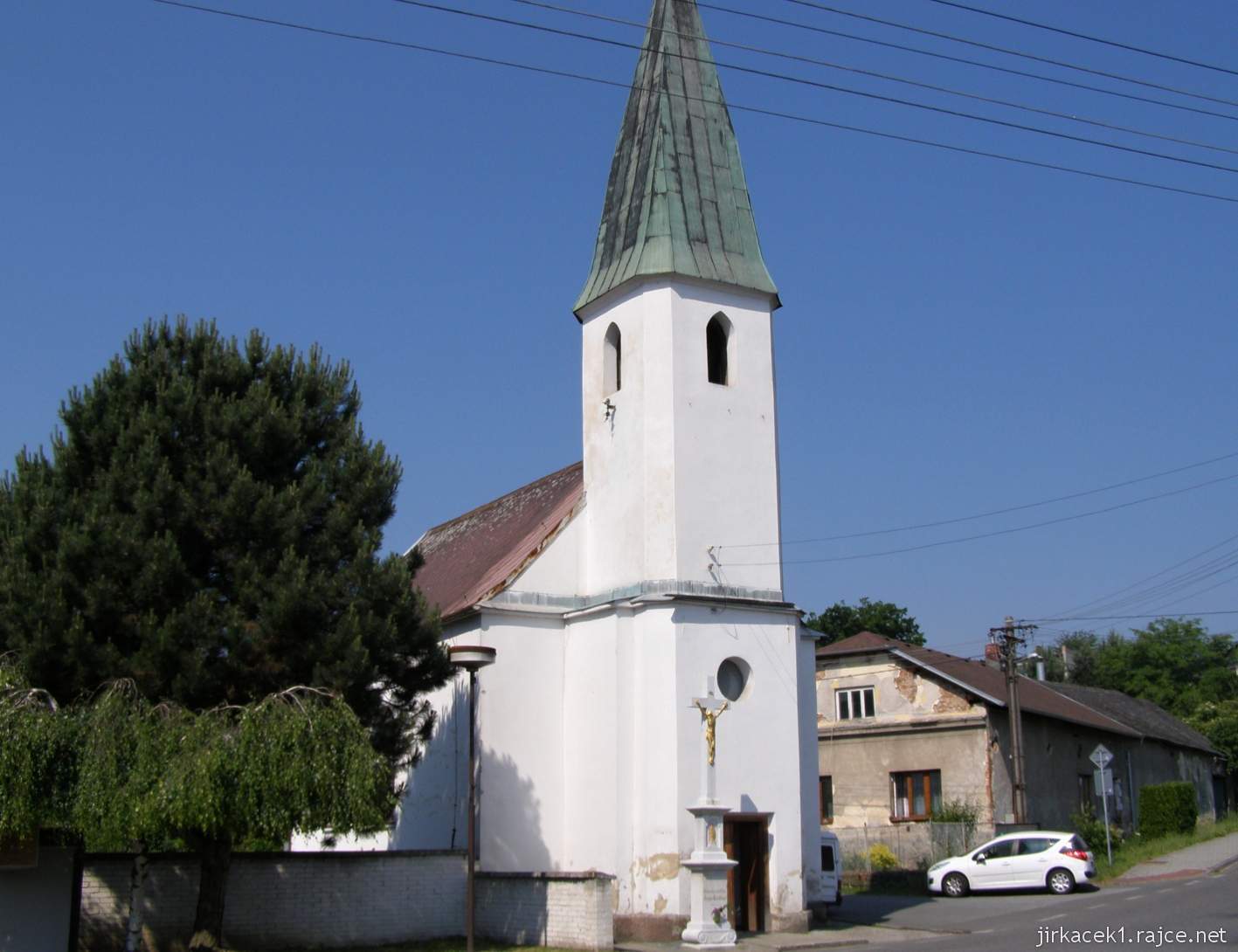 Jilešovice - kaple sv. Jana Nepomuckého - čelní pohled